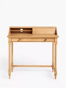 John Lewis Clemence Compact Desk, Natural Oak