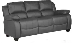 Valerie Grey Leather 3+2 Seater Sofa Set By Furniture Instore