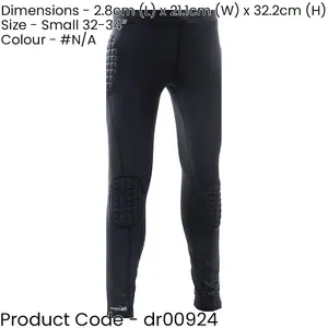 ADULT 32-34 Inch Padded Goal-Keeping Baselayer Trousers - EVA Hip & Leg Bottoms