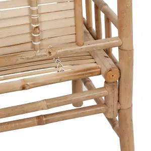 Berkfield Garden Bench 120 cm Bamboo