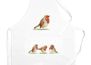 Purely Home Robins Kitchen Apron - Cooking & Baking Gift/Present