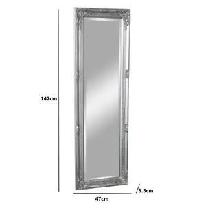 Melody Maison Tall Silver Wall / Leaner Mirror