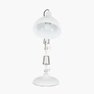 White Angled Task Table Lamp Study Desk Like