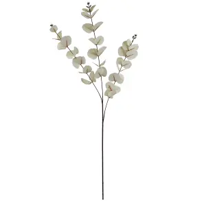 Pack of 6 x 80cm White Eucalyptus Foliage Stem