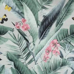 Arthouse Lush Tropical Grey Multi Wallpaper