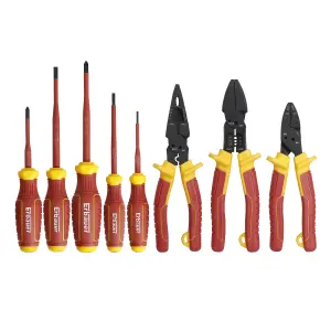 Erbauer 8 piece VDE Screwdriver & Pliers set E_SCS3