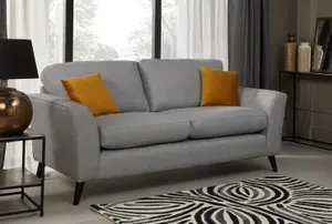 Modern Home Caxton 3 Seater Sofa Silver