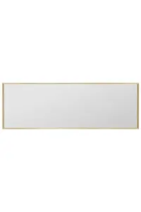 MirrorOutlet Artus - Gold Aluminium Edged Wall Mirror 47" X 16" (120CM X 40CM)