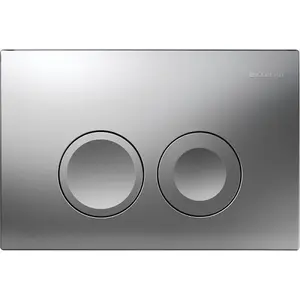 Geberit Delta25 gloss chrome dual flush plate