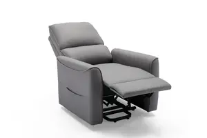 Clifton Electric Fabric Single Motor Rise Recliner Lift Mobility Tilt Chair (Grey)