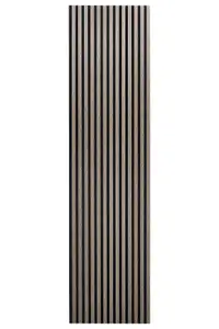 Acoustic Decorative Timber Slat Wall Panel - Walnut Dark Oak - 2400mm x 600mm