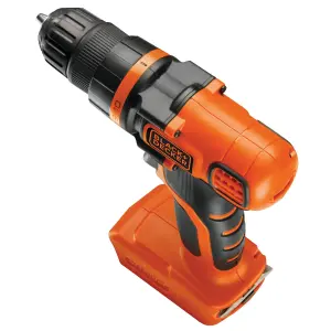 Black+Decker 18V POWERCONNECT Cordless Drill driver (Bare Tool) - BDCDD18