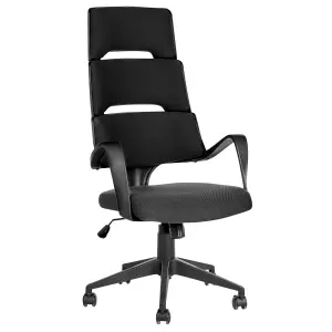 Beliani Modern Office Chair Black GRANDIOSE