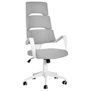 Beliani Modern Office Chair Grey GRANDIOSE