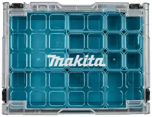 Makita 191X80-2 Clear Lid MAKPAC Tool Case Stacking Organiser Tool Box + Inserts