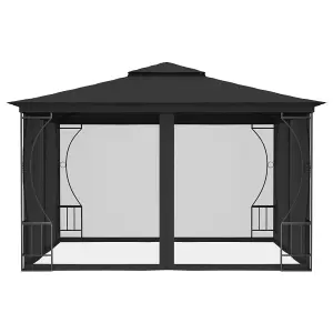 Berkfield Gazebo with Nets 300x300x265 cm Anthracite