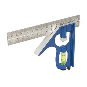 150mm Mini Combination Set Square Rule & Spirit Level Metric & Imperial