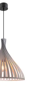 GoodHome Crozon Dark grey Pendant ceiling light, (Dia)380mm