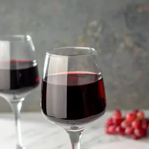 Homiu Large Red Wine Glasses Set of 6 400ML Florence Collection Dishwasher Safe BPA Free