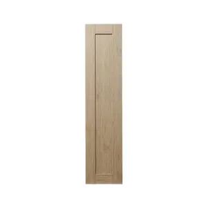 GoodHome Alpinia Matt light oak effect Shaker Larder Cabinet door (W)300mm (H)1287mm (T)18mm