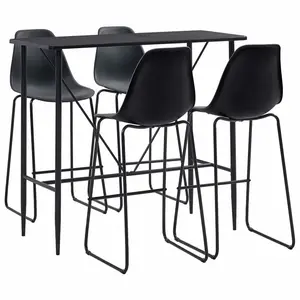 Winget 4 - Person Dining Set Black / Black