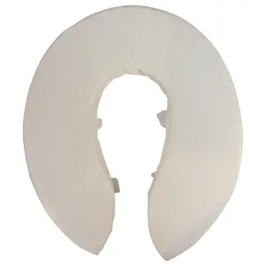 Foam Padded Raised Toilet Seat - Raised 2 Inches - Easy Install Removable Cover