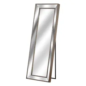 Augustus Tall Cheval Wall Mirror - Glass/Wood - L8 x W62 x H180 cm - Gold