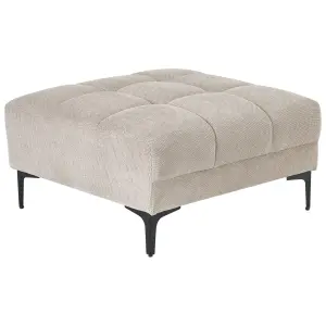 Right-Hand Corner Sofa with Ottoman ALNES Beige Right Hand