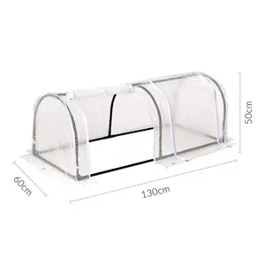 GardenKraft 10769 2 Section Polytunnel Greenhouse