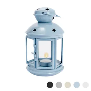 Nicola Spring - Metal Hanging Tealight Lantern - 20cm