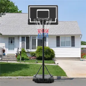 Yaheetech Portable Basketball System with Adjustable Pole 76cmL x 45.5cmW