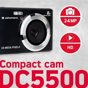 AGFA DC5500 24MP 8X Zoom Compact Digital Camera Black