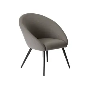 Colenso Dark grey Linen effect Relaxer chair (H)845mm (W)730mm (D)665mm