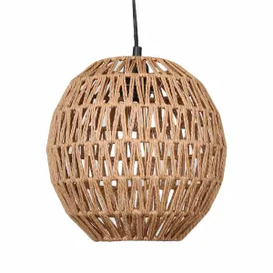 First Choice Lighting Kloe Natural String Globe Pendant Lightshade