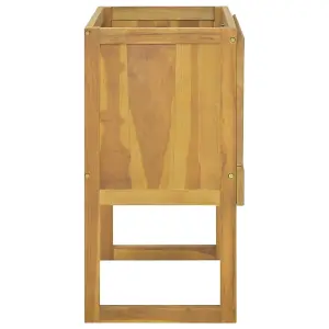 Berkfield Bathroom Cabinet 90x45x75 cm Solid Wood Teak