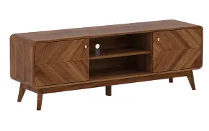 LV44 Columbian Walnut TV Cabinet Engineered Wood