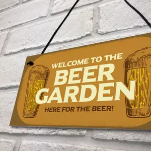 Funny Garden Sign Home Bar Man Cave Garden Plaque Gift For Men New Home Gift