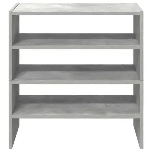 Berkfield Shoe Racks 2 pcs Stackable Concrete Grey 60x30x30.5 cm