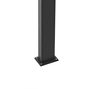 Solar Outdoor LED Bollard Lamp Black PARKERS