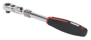 Sealey Ratchet Wrench 3/8"Sq Drive Flexi-Head Extendable Platinum Series AK8983