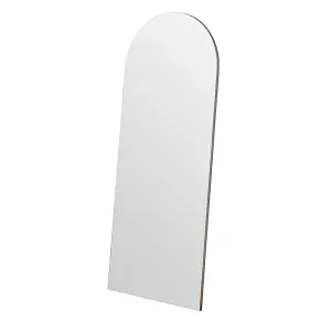 Yearn Minimal large Floor Arch Mirror Silver 150x60cm