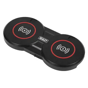 Sealey Wireless Charging Base Double With Two Strong Magnets 5V-2A WCB4