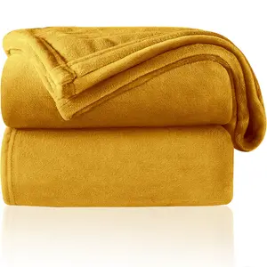 Adamczyk Throw Blanket Ochre / W130 x L150cm