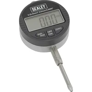 Dual Reading Digital Dial Bore Gauge - 0mm to 25.4mm - Metric & Imperial