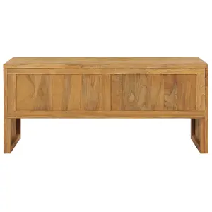 Berkfield TV Cabinet 100x35x45 cm Solid Teak Wood