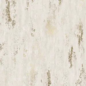 Manhattan Modern Wallpaper In Ivory And Gold