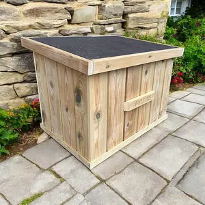 Welly Storage Box - Pressure Treated Wood - L70 x W50 x H50 cm