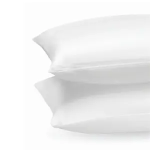 Duck Feather & Down Pillows Anti Allergic Extra Filled Plump Bed Pillows 100% Cotton Cover in Pack of 4