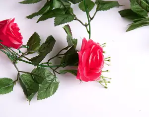 Best Artificial 7ft Pink Silk Rose Garland decoration - perfect from home, office or events