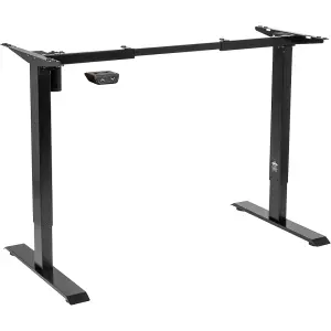 Versatile Electric Height Adjustable Standing Desk Frame in Black